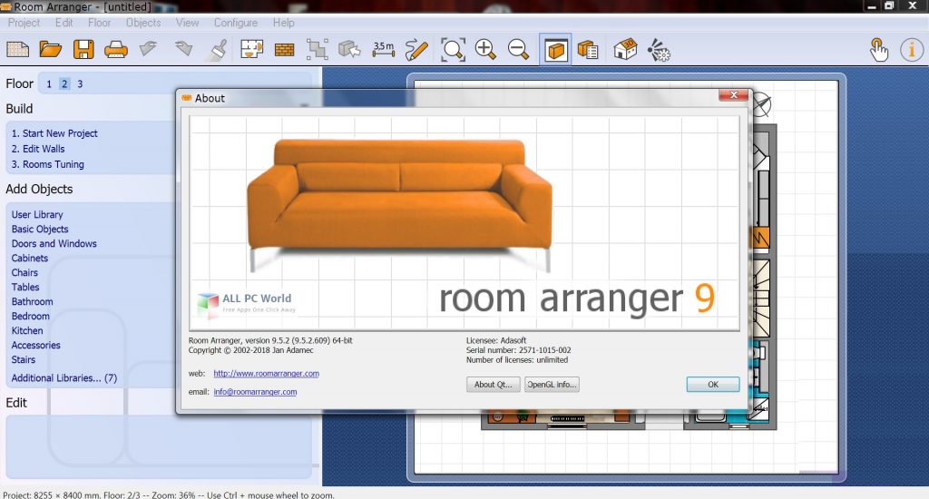 Room Arranger 9.6.1.624 Full Version 2022