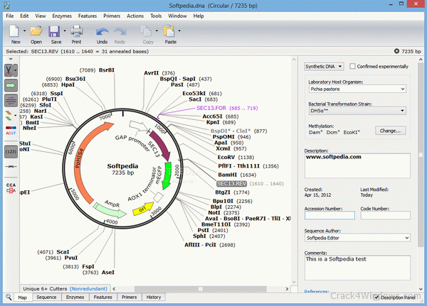 GSL Biotech SnapGene 6.1.2 Crack With License Key Free Download